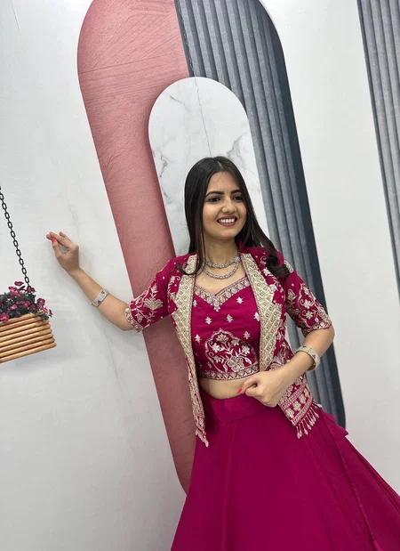 Pc 566 Chinon Embroidery Work Indo Western Collections